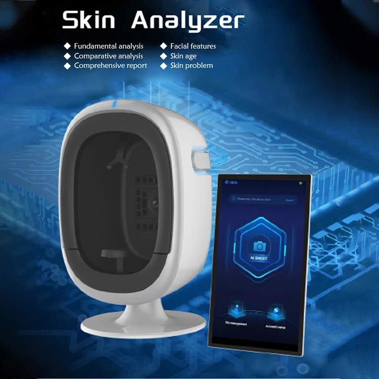 3D Facial O1 Spectrum Skin Analyzer Machine Ai Intelligent Skin Test Analysis Acne Face Scanner