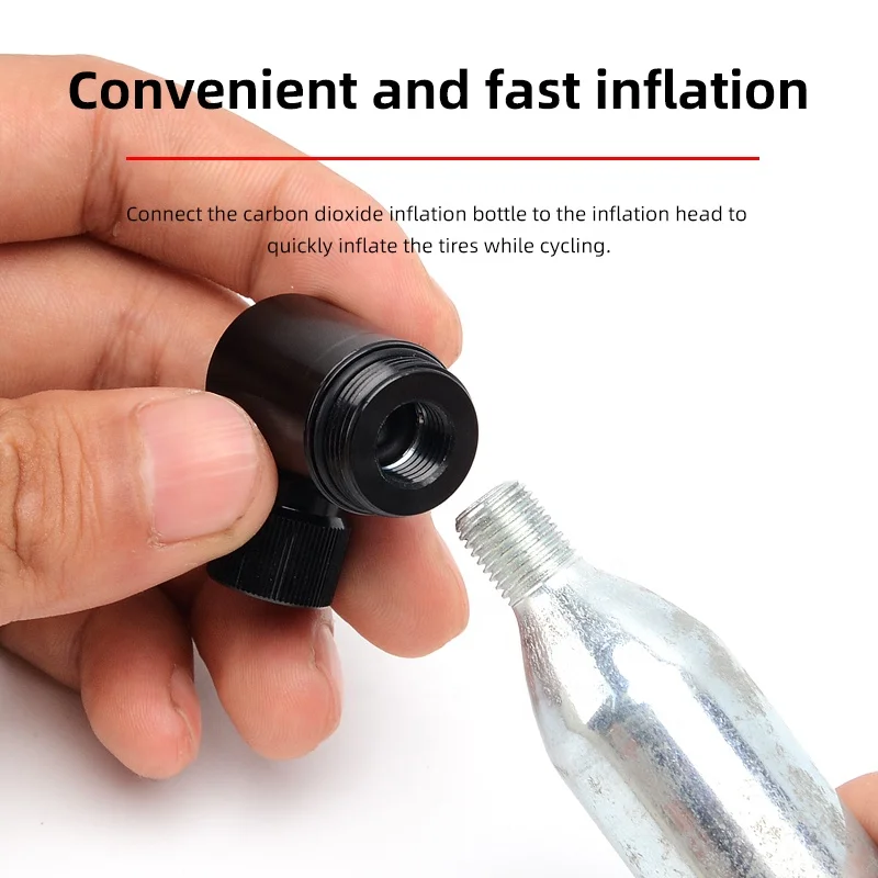 OEM  High-Pressure CO2 Bicycle Pump Kit Aluminum Alloy CO2 Inflator Tools with Presta Valve Includes Storage Case