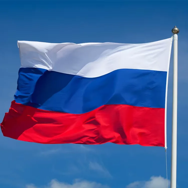 Wholesale Country Flags 3x5 FT 100% Polyester the Russian White Blue Red National Flag for Activities