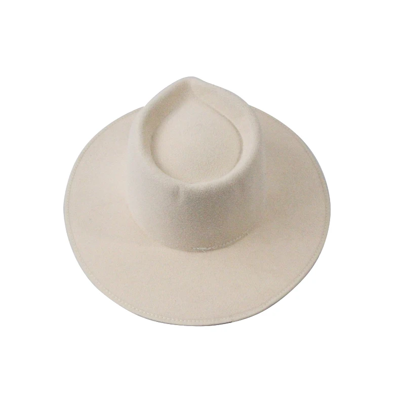 Sombreros Custom Men Women Large Top Tear Water Type Wide Brim Fedora Hats Wholesale Accessories