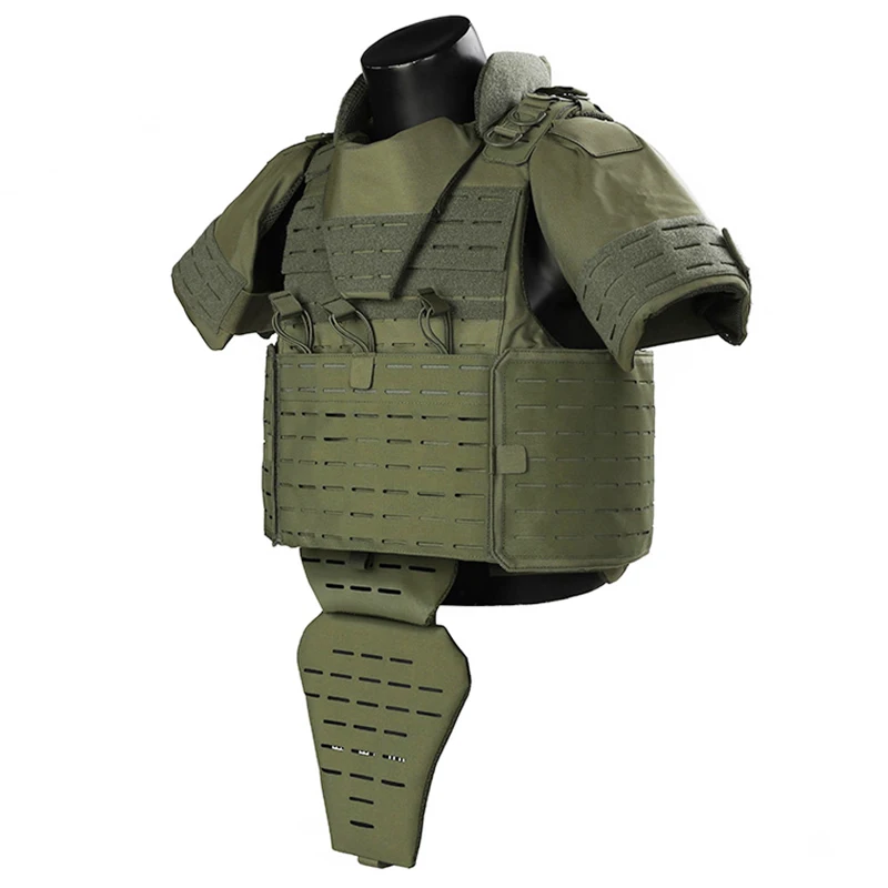 Полноразмерная защита шеи нейлон Molle система chaecos черный 1000D Оксфорд тактический жилет