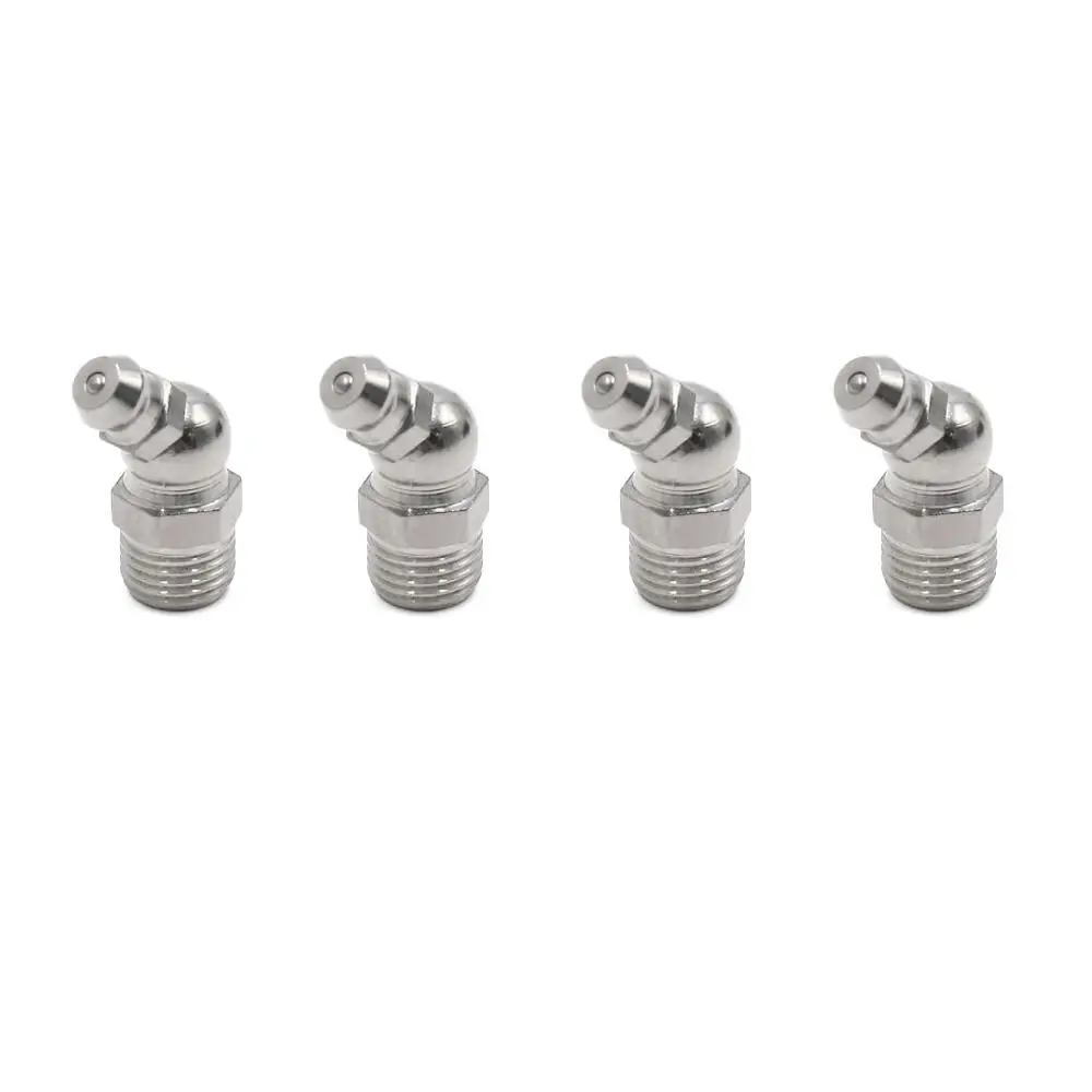 304 stainless steel M6 M8 M10 M12 M14 M16 M18 M20 Male Thread Steel Straight Oil Grease Nipples Fittings for Grease Gun Nozzles