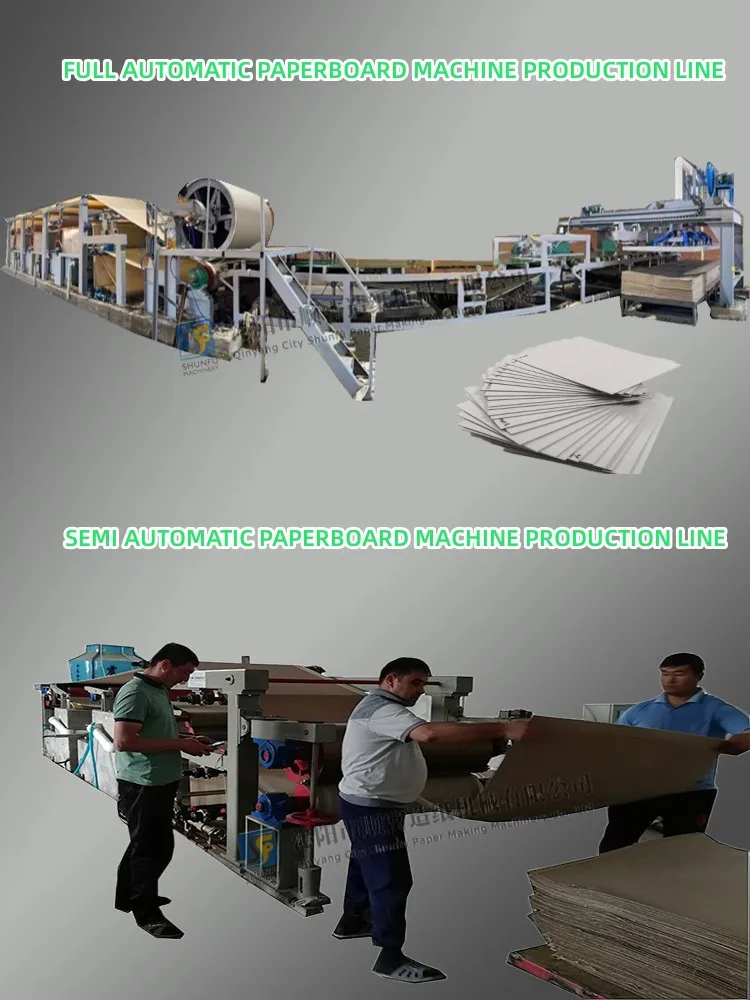Semi-automatic cardboard corrugated making machine for cardboard box making