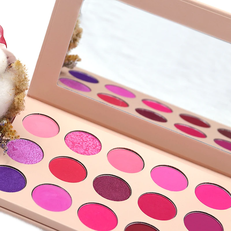 Cosmetics 15 Colors Matte Shimmer Eyeshadow Palette Professional Purple Eye Shadow Palette Makeup