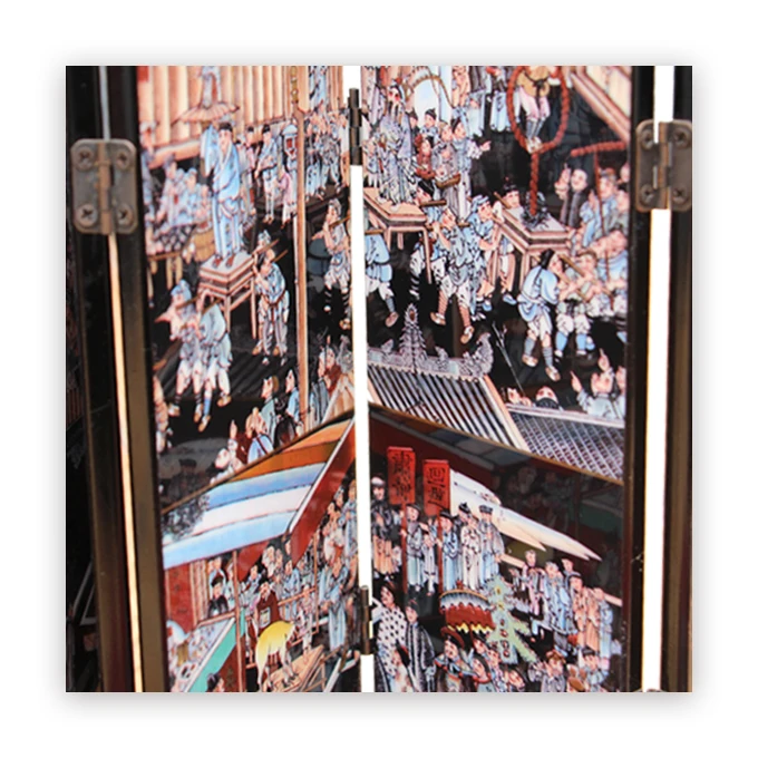 Chinese classical screen decoration, Jinzhu New Year Picture, Chinese folk crafts, suit