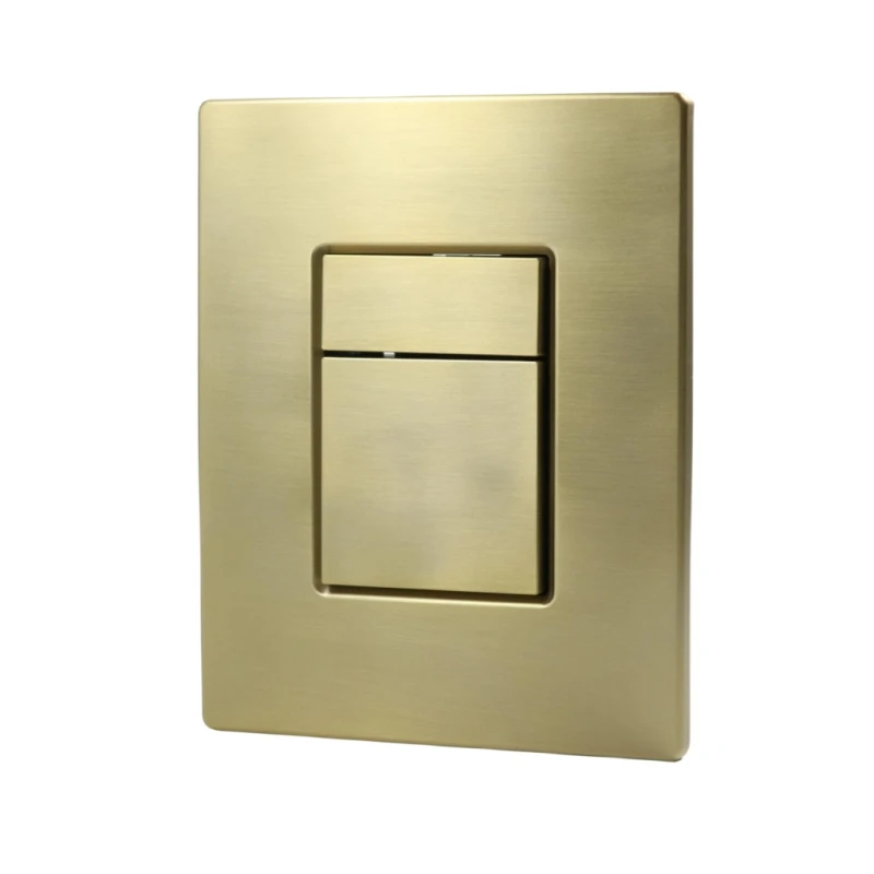2024 Dual Flush Actuator Plate for Concealed Cisterns Brushed Matt Gold Toilet Flush Plates Flush Buttons
