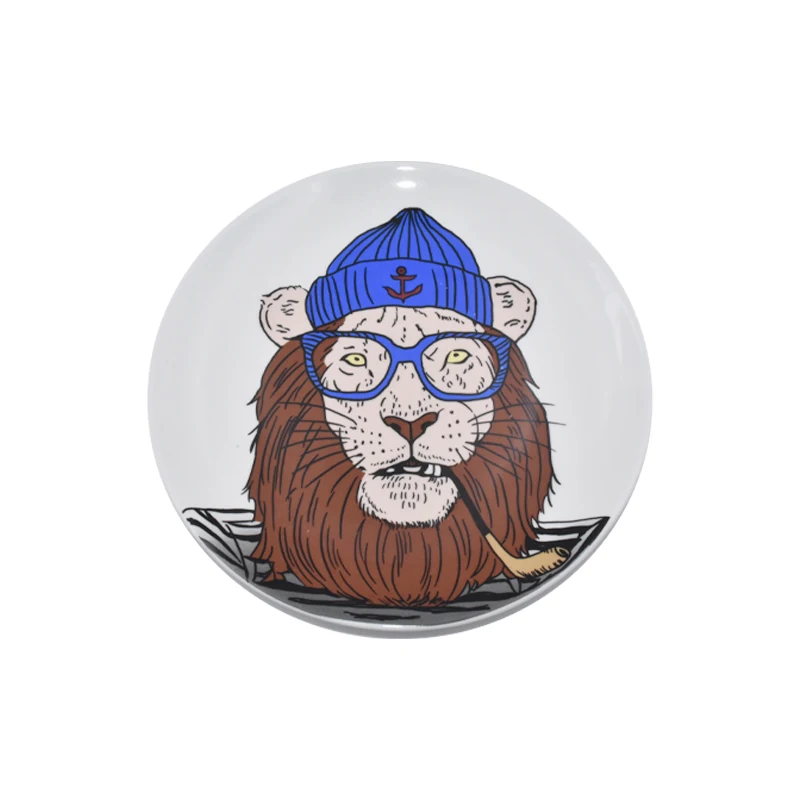 Поставка 6/7/8/9/10/11 дюймов набор керамических тарелок для ужина тарелки вечеринок ресторанов животных