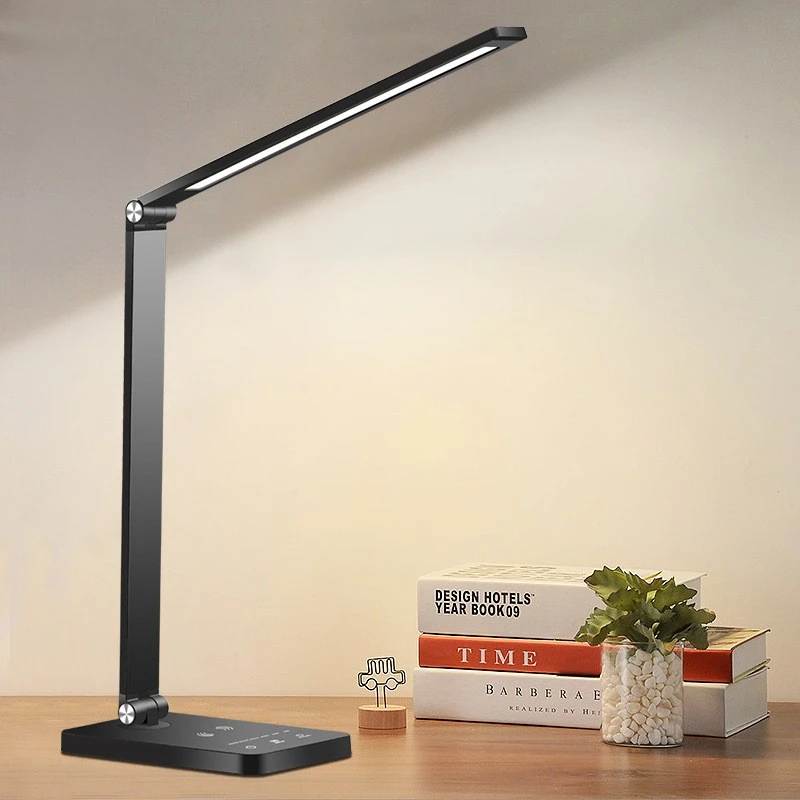 Popular Multifunctional Slim Rechargeable Table Lamp With Usb Charging Desk Lamp Slide Dimming & Cct