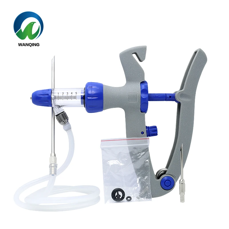 Cattle Automatic Injection Vaccination Syringe Steel Veterinary Plastic Syringe