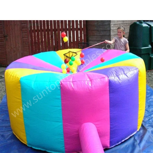 new inflatable floating ball games,inflatable hook the duck ball game,inflatable ball catcher game with customized design