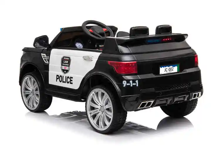 New color Four-wheel suspension Kids 2 seats electric driving car police