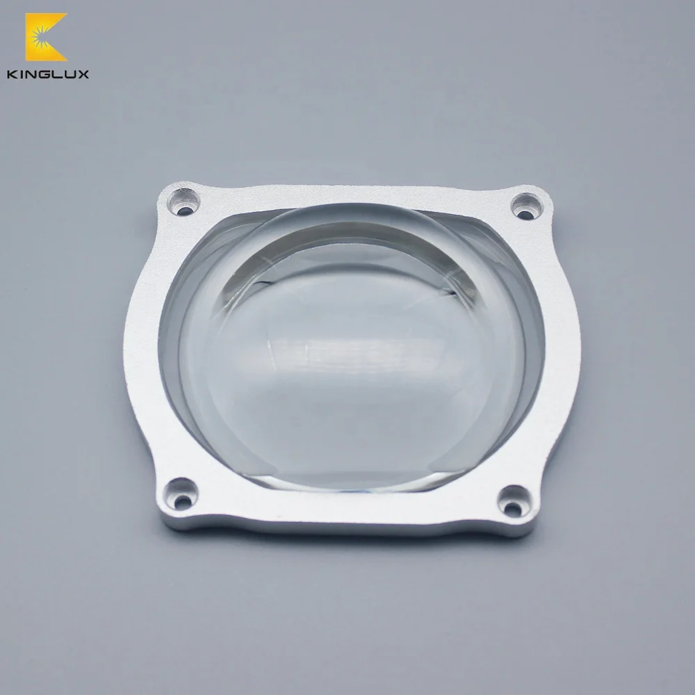 Factory price super clear wide beam 120degree glass optical lens for 3590 cob led grow light