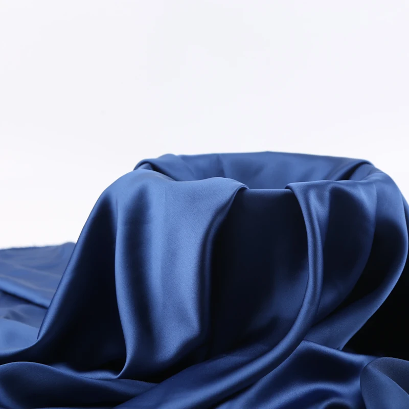 High-end Eco-friendly Elegant Bridal Satin Shiny Smooth Acetate Polyester Fabric for Bridal Dress Evening Gown, Robe