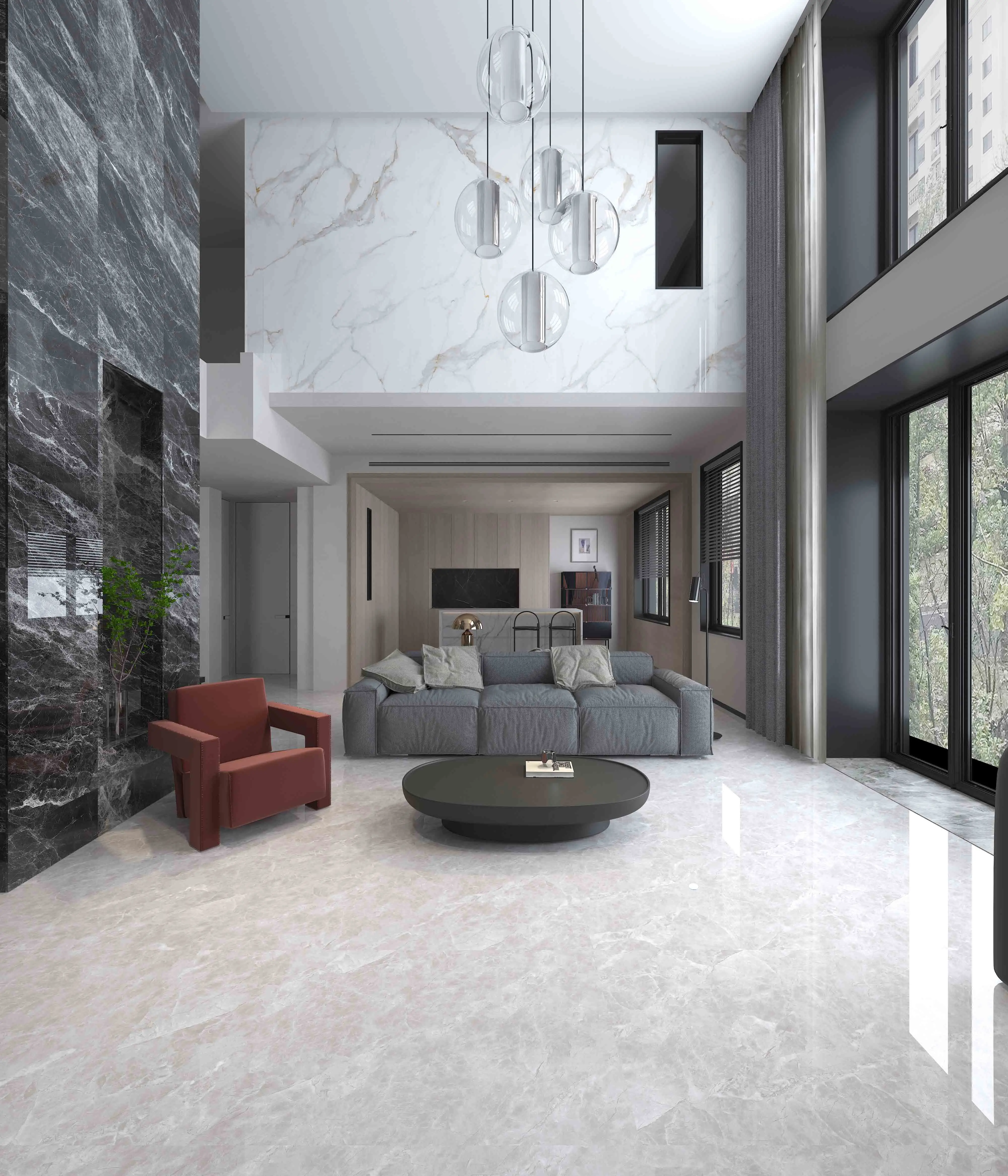 600*1200 Size New Product Style Selections Spanish Porcelain Marble Tile