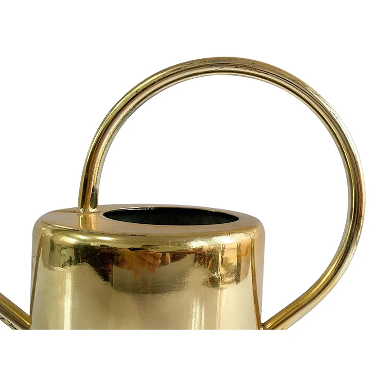 Garden watering tools gold 2L stainless steel watering can for flower plants