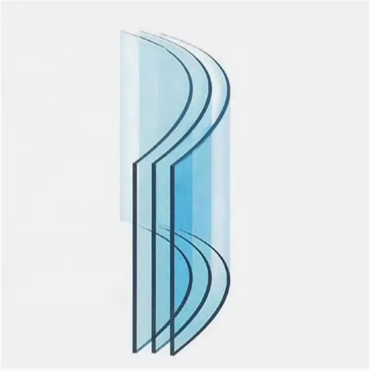 New Line Customized Size Clear Colorful Bent Curved Tempered Building Glass Laminated Glass