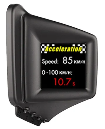 HUD display with GPS and OBD connection