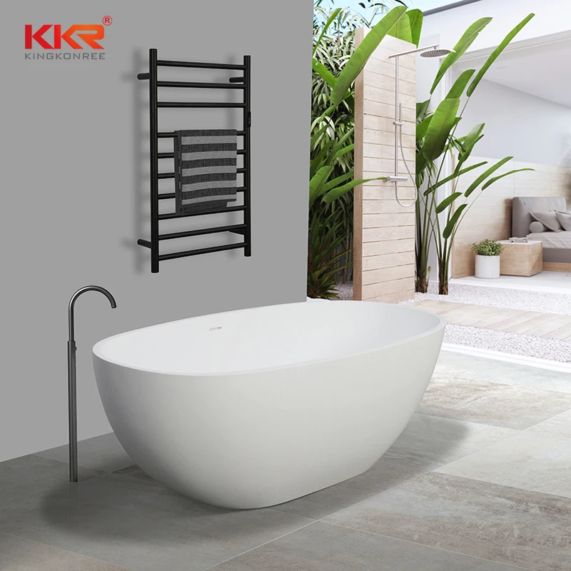 SS4 800*500mm luxury stainless steel square pipe heated towel rail rack