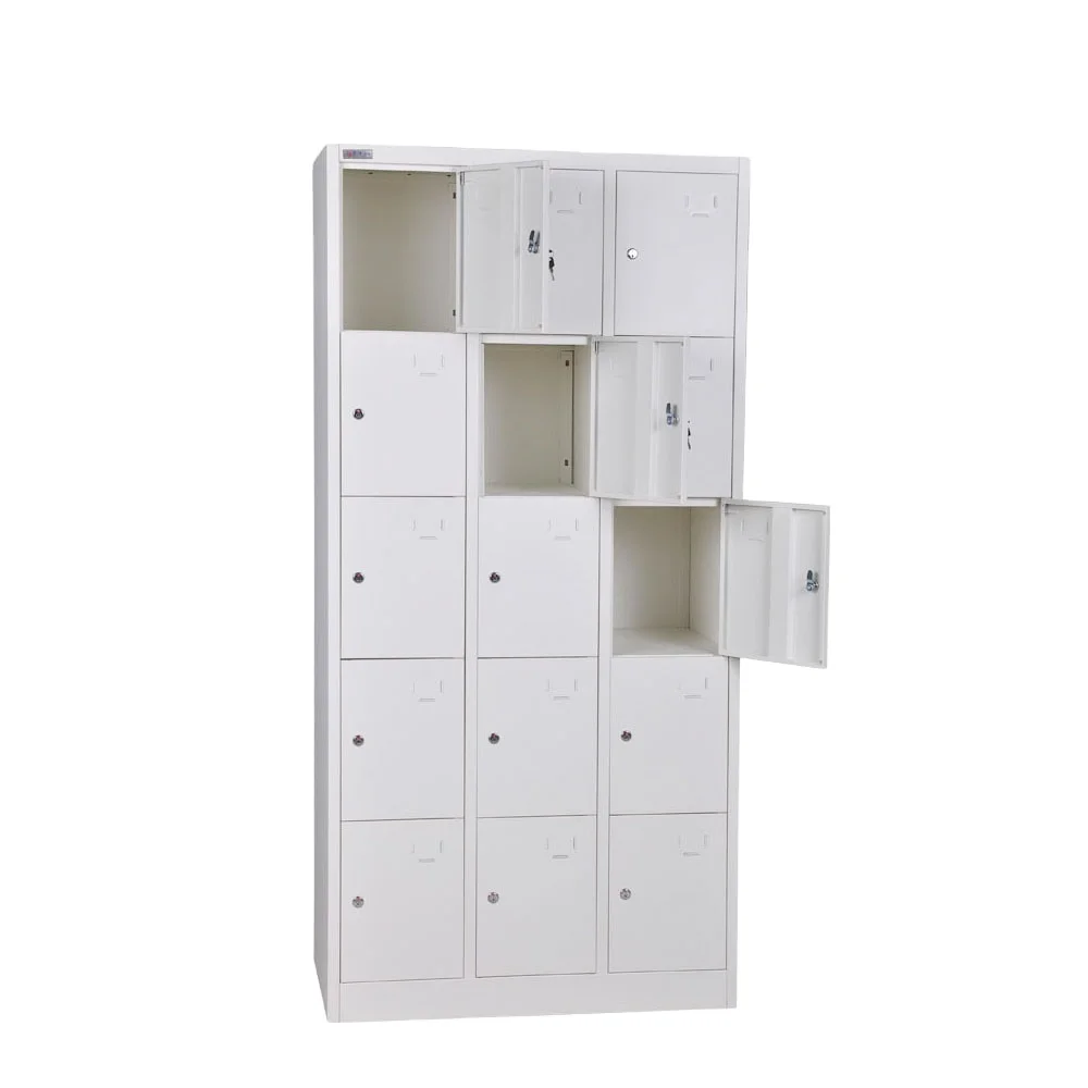 Good market office furniture 15 door steel locker /dressing room clothes cabinet