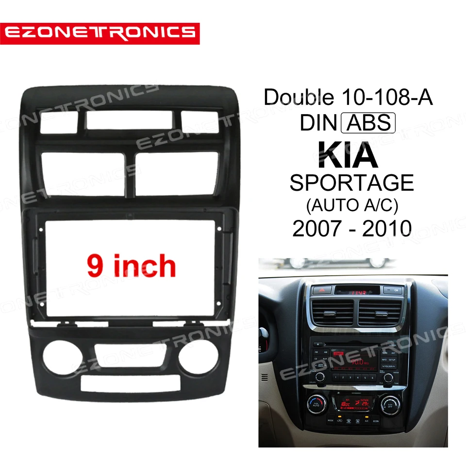 Ezonetronics For 2007-2010 Kia SPORTAGE AUTO A/C  Car Stereo installation kit fascia panel Car Radio Frame Adapter Cover