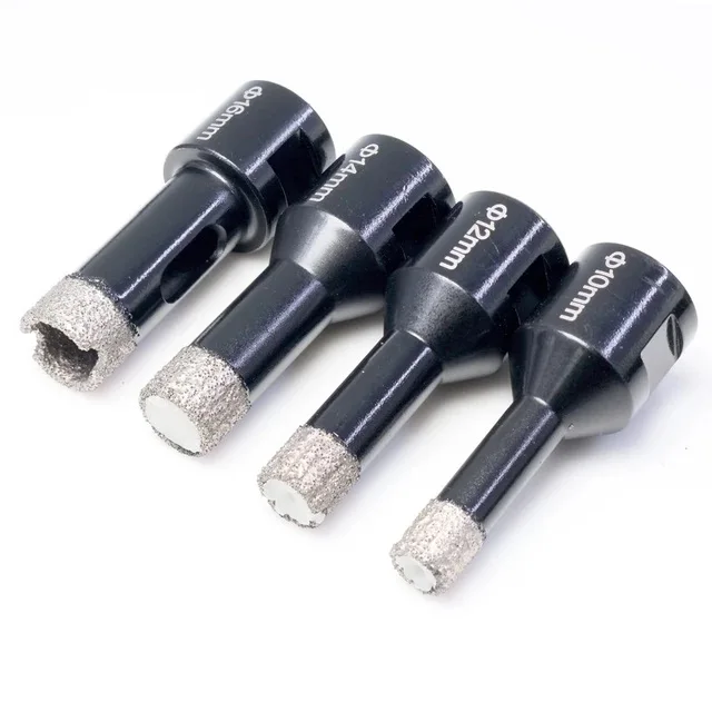 Vacuum brazed M14 diamond tools cutting bit /porcelain tiles diamond core drill bit / stone diamond hole saws bit set