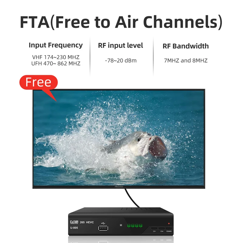 Ресивер H.265 DVB T2 поддержка IPTV youtube PVR обмен времени JUNUO гарантия качества