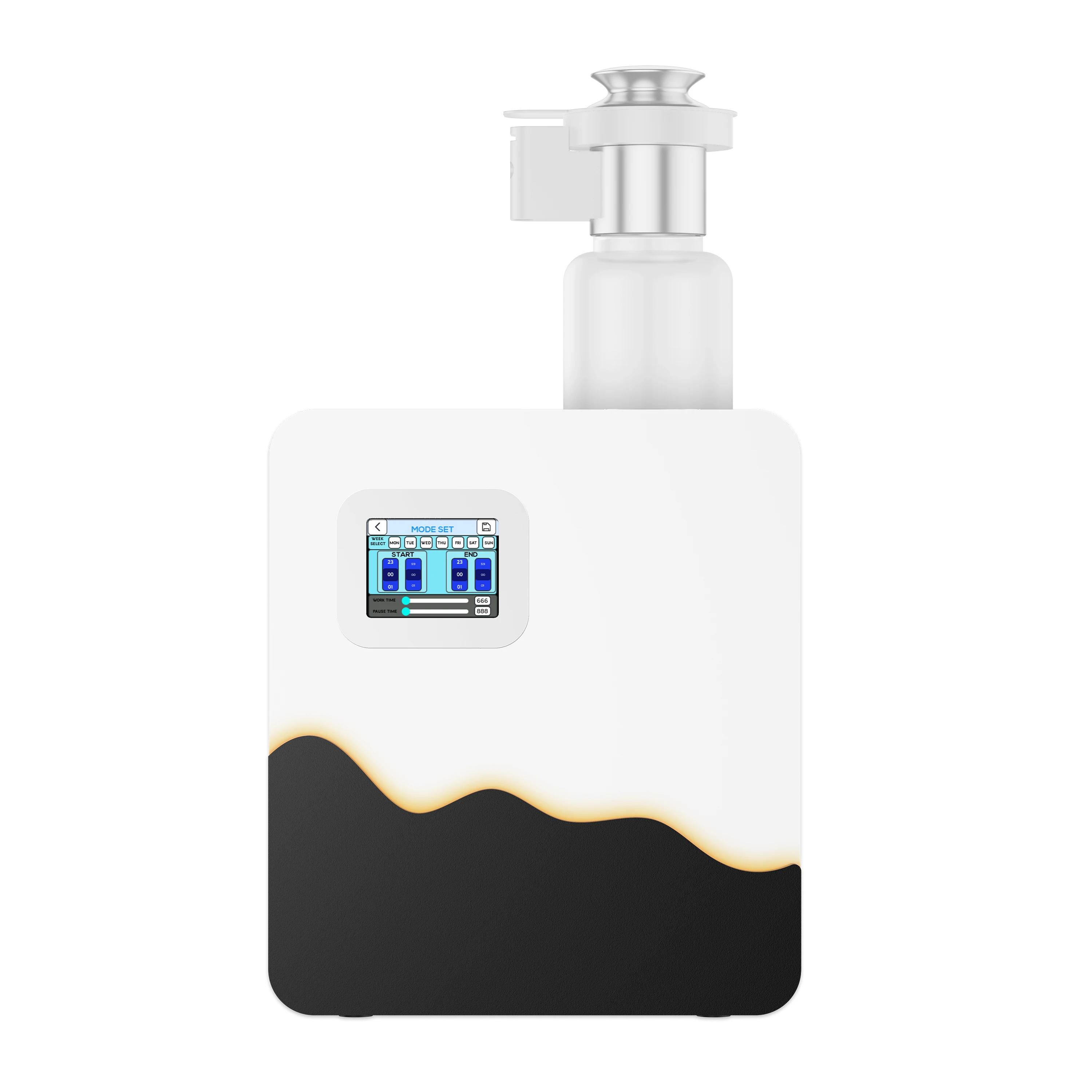 Wall Lock Aroma Diffusion Atomizer 500ML Tank Perfume Scent Oil System LCD Adjustable Color Anti-theft Essential Purifier