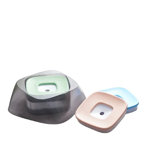 New arrivals Not Wetting Mouth Beard Plastic Buoyant Force Anti Spill Bowl portable silicone cat dog drinker water bowls
