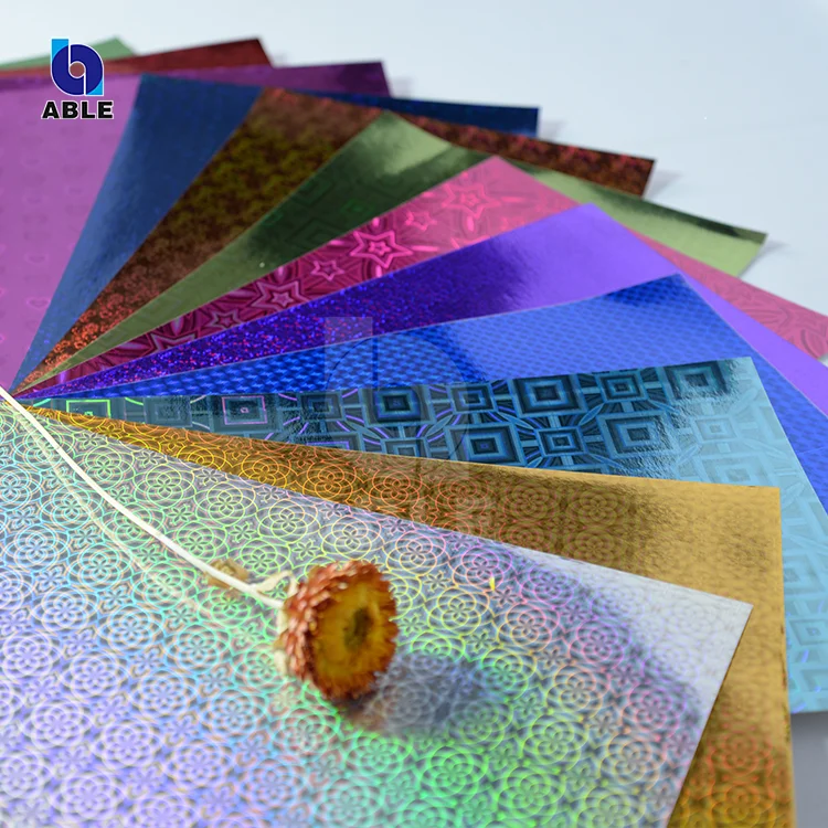 A4 / 12*12 300gsm голографическая блестящая бумага для скрапбукинга и