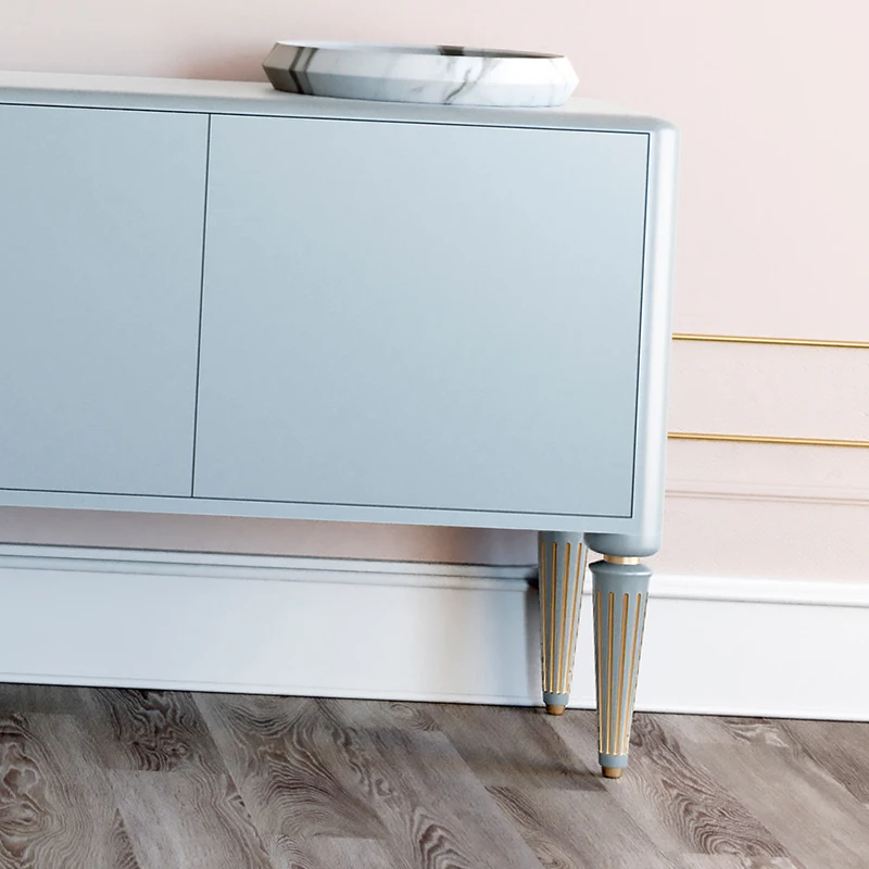 Custom furniture American modern light luxury fashion high-end living room wooden TV cabinet