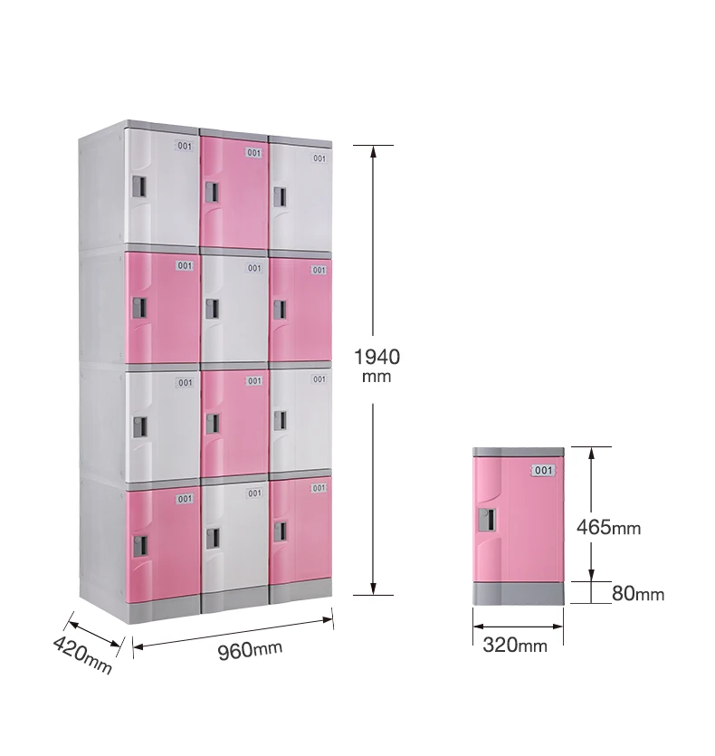 Toppla factory direct supply abs plastic locker easy to assemble school lockers modern gym locker