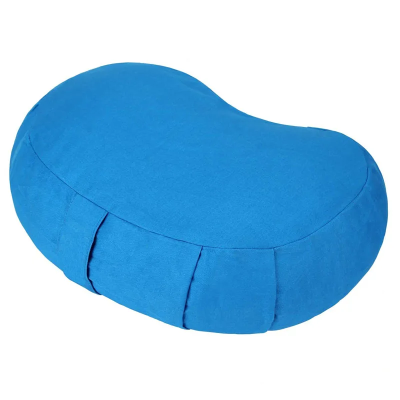 Best Comfort and Support Crescent Meditation Cushion Half-Moon Yoga Pillow Organic Cotton Zafu Meditation Pillow