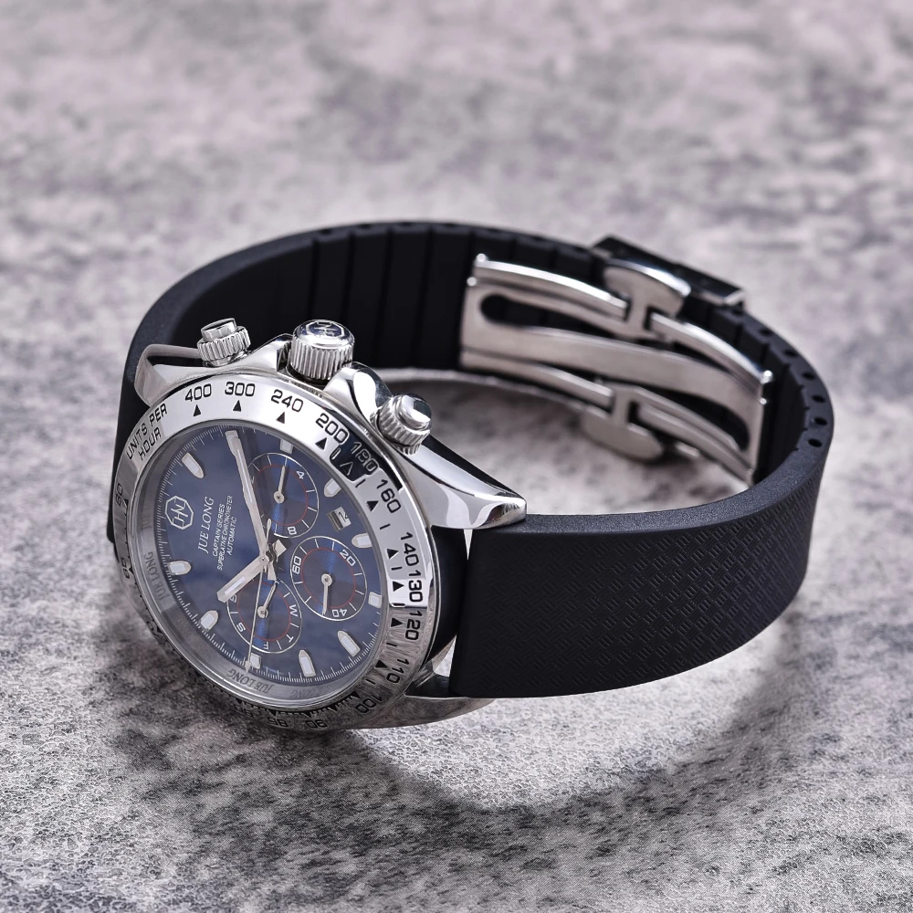 JUELONG 18 19 20 22 mm Tropical Textured CTS FKM Rubber Watch Strap Cut To Size Rubber Quick Release Watch Band Fit Your Wrist