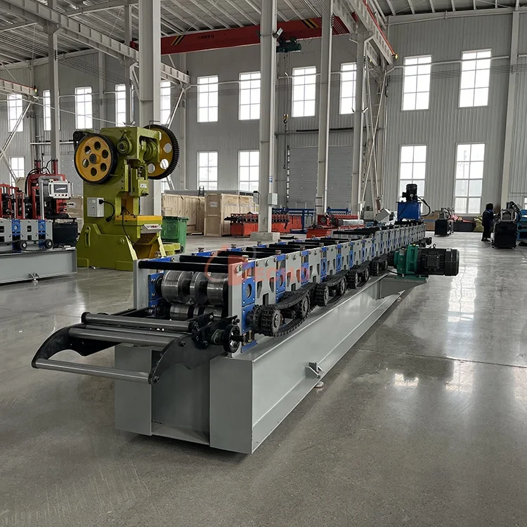 Heavy Duty Storage Rack Pallet Step Beam Roll Forming Machine Shelf Frame Forming Machine For Supermarket