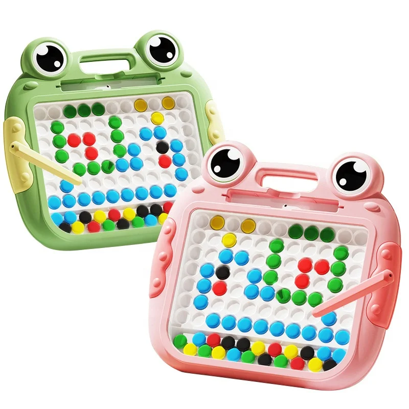 Child Magnetic pen drawing board DIY Puzzle Magnetic Toy Kids focus force  exercise magnetic magnet drawing educational toys