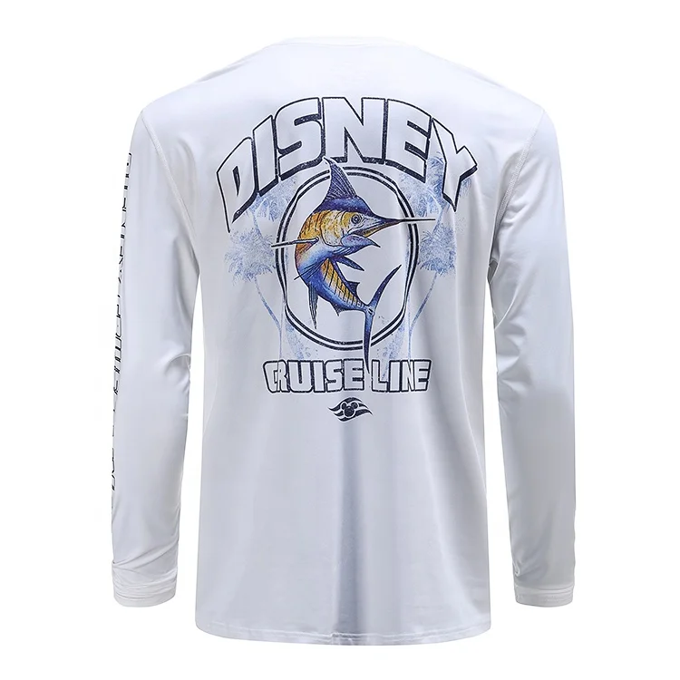 Disne cruise line marlin long sleeve fishing shirt uv protection quick dry fishing clothes