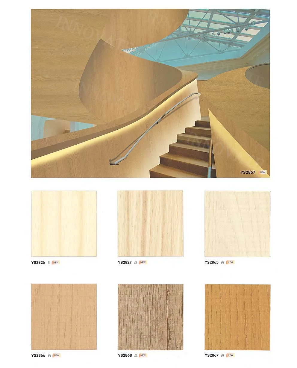 Wholesale High Membrane Vacuum Press Veneer Film Roll Pvc Film for Composite Wood Doors