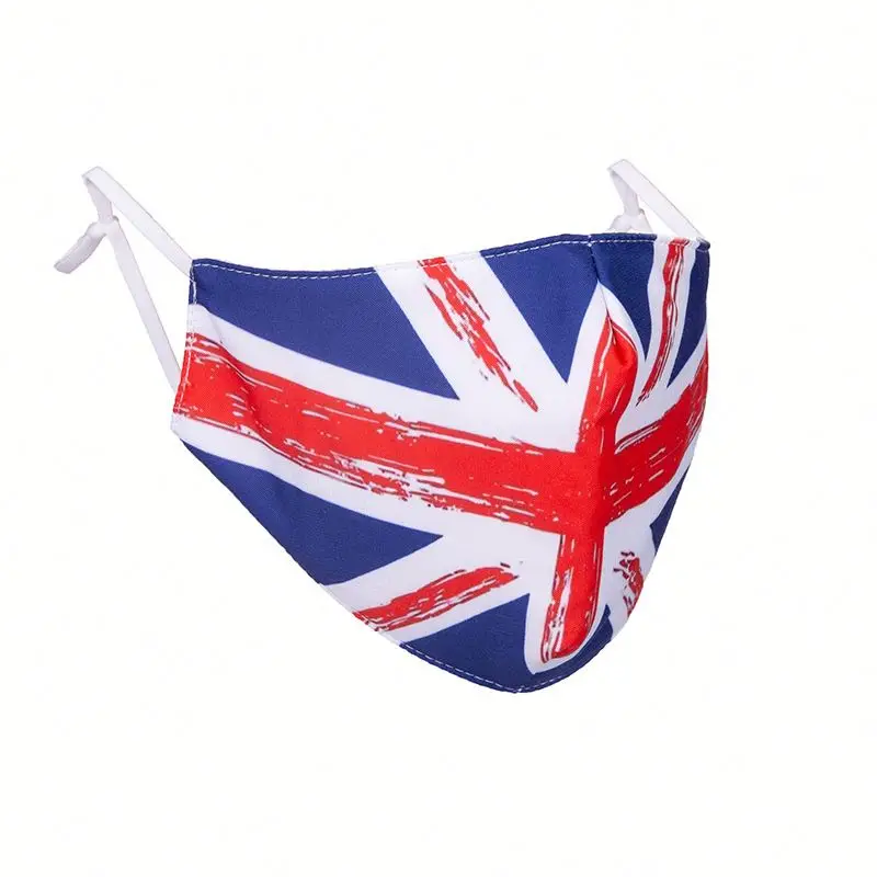 
 Горячая Распродажа, индивидуальные новые летние тонкие спицы с принтом национального флага, пыленепроницаемые хлопковые спицы с фильтром Pm2.5  