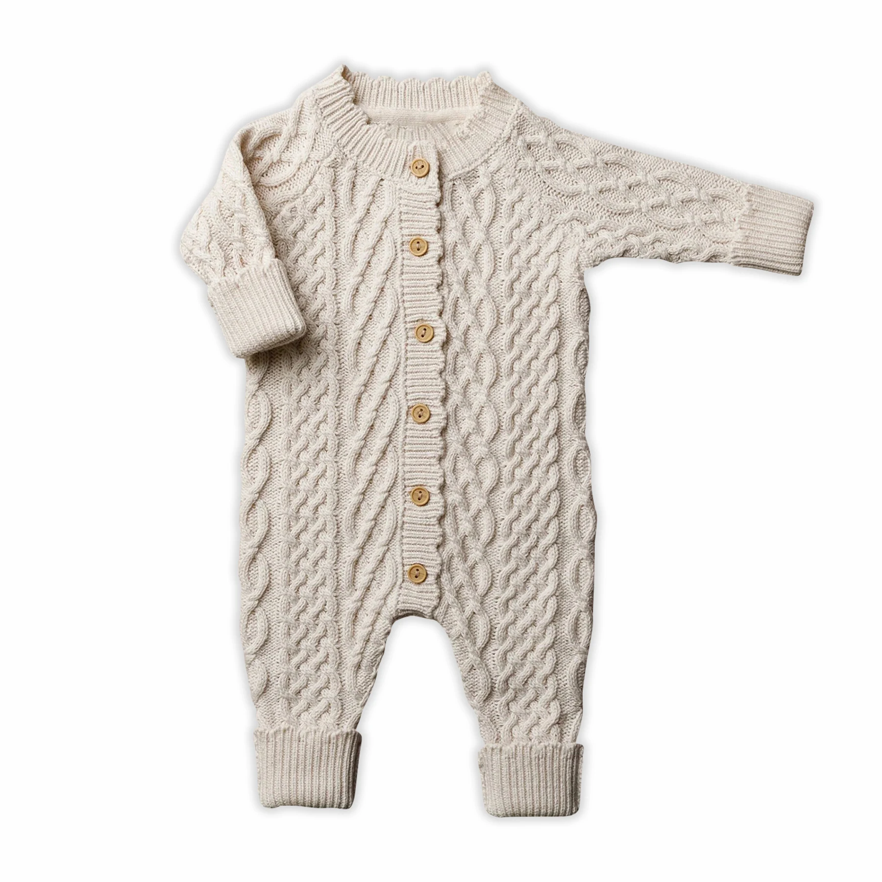 Manufacturer Custom Toddler Baby Boys Girls Cute Sweater Multi Piece Set Jumper Striped Long Sleeve Romper Knitted Sweater Set