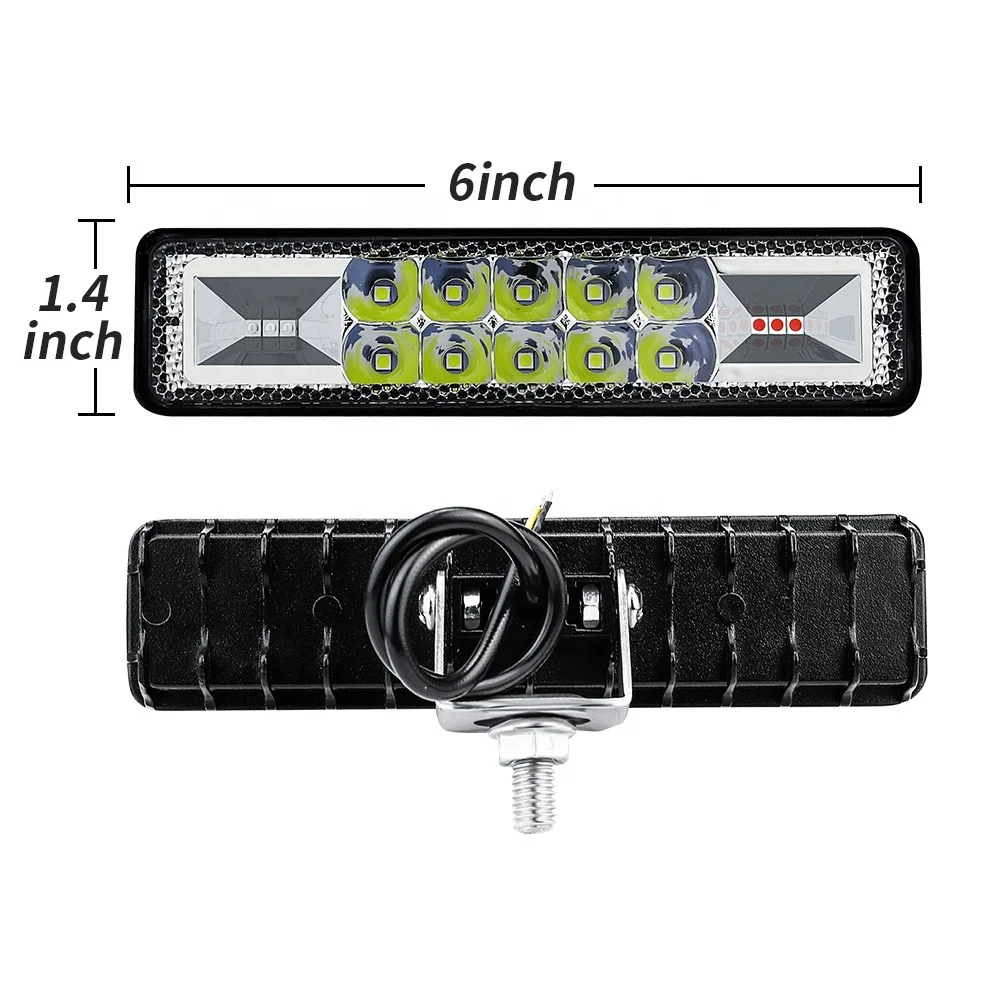 Strobe single row super slim light bar in car chip waterproof led light bar for truck work light