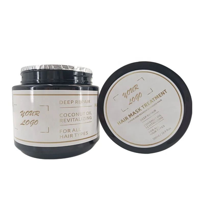 Hair Care Treatment Oem Deep Repairing Coconut Tea Tree Oil Organic Moisturizing Afro Hair Growth Hair Mask Coconut