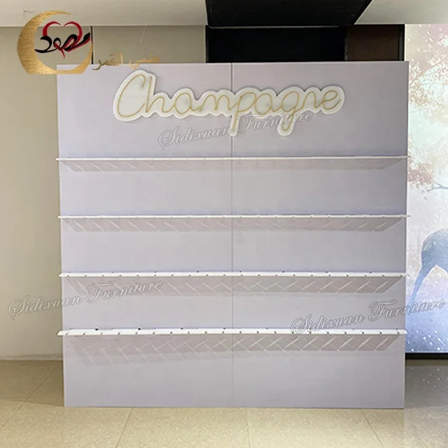 Hotel furniture wedding decoration party prosecco wall holder champagne wall