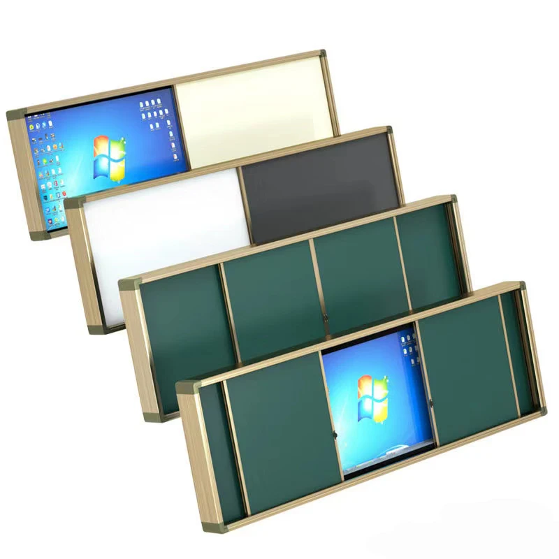 4000x1305mm Classroom Teaching Use Push Pull Blackboard Custom Dry Erase Boards Magnetic Sliding Chalkboard Green Board
