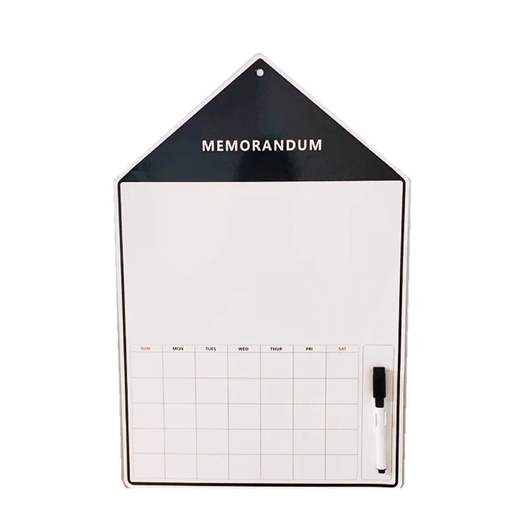 Customized Magnet Fridge dry erase board Whiteboard Calendar, Magnetic Shopping list for Refrigerator