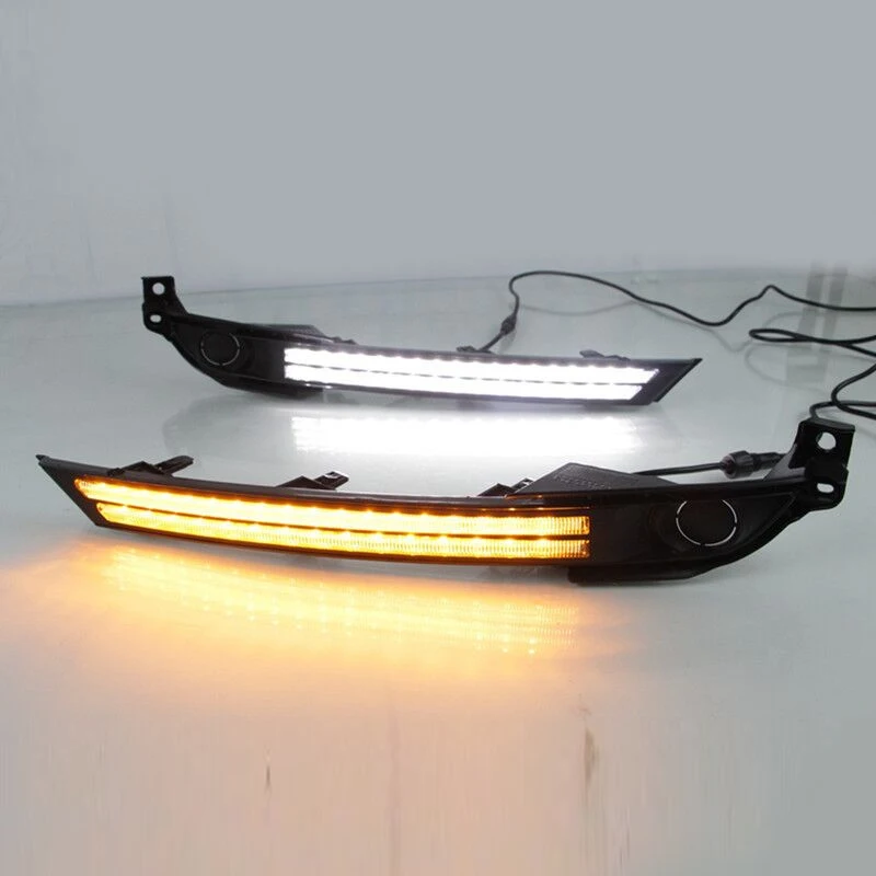KEEN led DRL for Mazda CX-5 CX5 2017-2021 Daytime Running Light Driving Fog Lamp Cover LED with Turn Signal
