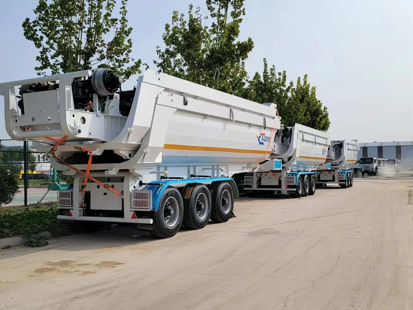 25 CBM 40T 3 fuwa bpw подъем передней оси NM450 HANDER box jost Hyva sosa задний опрокидной прицеп для Саудовской Аравии