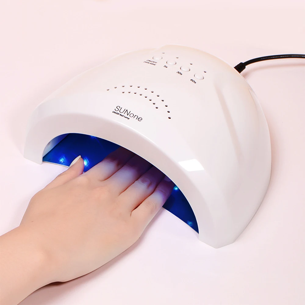 CNMI UV LED Nail Lamp SUN UV Gel LED Nail Light for Nail Polish 48W UV Dryer with 3 Timers SUNone