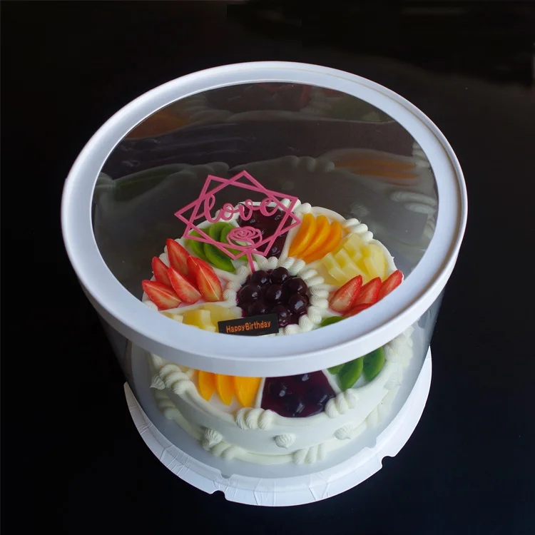 30 cm Round Clear Lid Transparent Cake Box caixa de bolo Wedding Cake Package Shipping Box