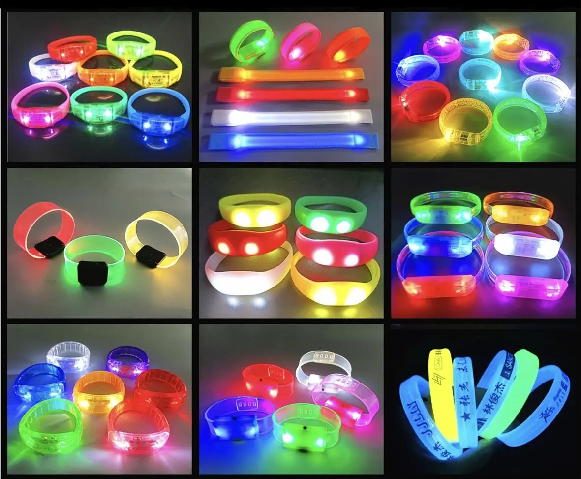 Рекламные подарки на заказ силиконовый браслет с принтом логотипа силиконовые светодиодные браслеты светящийся в темноте резиновый