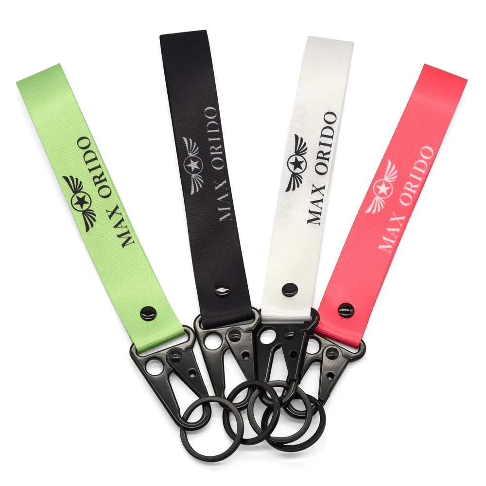 Customizable necklace children size printing polyester safety buckle football printing lanyard